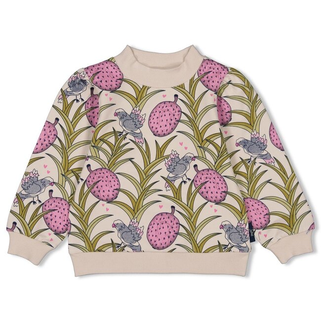 Jubel Sweater AOP Zand - Dream About Summer