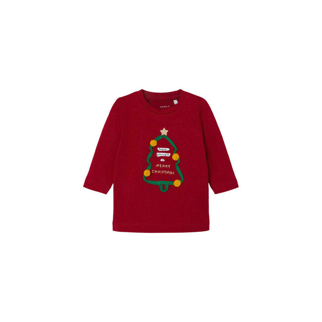 Name It baby meisjes longsleeve RACHRIS Jester Red Regular Fit