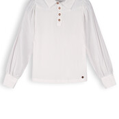 NoNo meisjes blouse Kemmy with collar Snow White