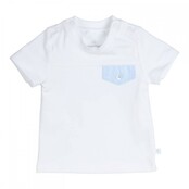 Gymp jongens T-shirt Aerobic White - Light Blue