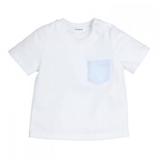 Gymp jongens T-shirt Aerobic White - Light Blue