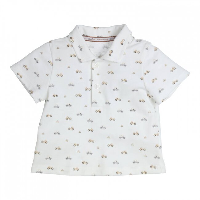 Gymp jongens polo Smart White - Beige