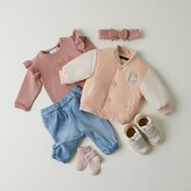 Name It baby meisjes trui BABETT Ash Rose Regular Fit