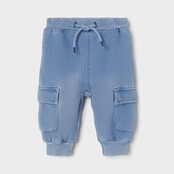 Name It baby jongens spijkerbroek BEN BAGGY CARGO Light Blue Denim Round Fit