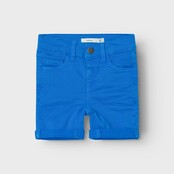 Name It mini jongens korte broek SILAS Electric Blue Lemonade Slim Fit