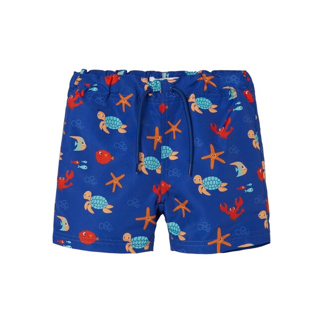 Name It mini jongens zwemshort ZEUS Surf the Web Turtle