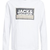 Jack&Jones jongens longsleeve LOGAN White Standard Fit