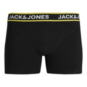 Jack&Jones jongens boxers PINK FLOWERS 3 PACK Black Black - Black