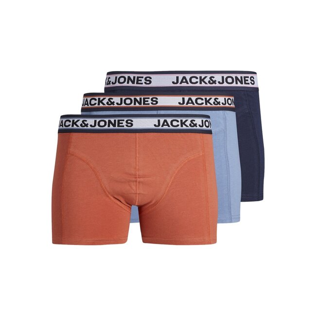 Jack&Jones jongens boxers MARCO 3 PACK Coronet Blue Hot Sauce - Navy Blazer