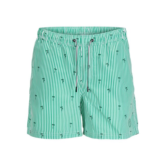 Jack&Jones jongens zwemshort FIJI SMALL STRIPES Green Bee Regular Fit