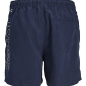 Jack&Jones jongens zwemshort FIJI DOUBLE LOGO Navy Blazer Regular Fit