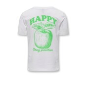 ONLY kids meisjes T-shirt NANCY Bright White Happy Regular Fit