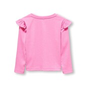 ONLY mini meisjes longsleeve SILJA Begonia Pink Regular Fit