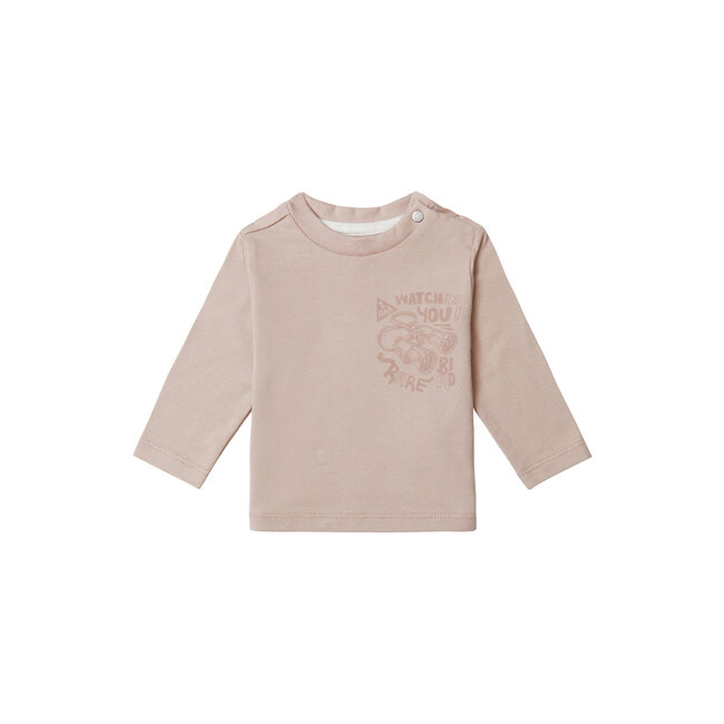 Noppies jongens longsleeve Biscoe Warm Taupe Bruin