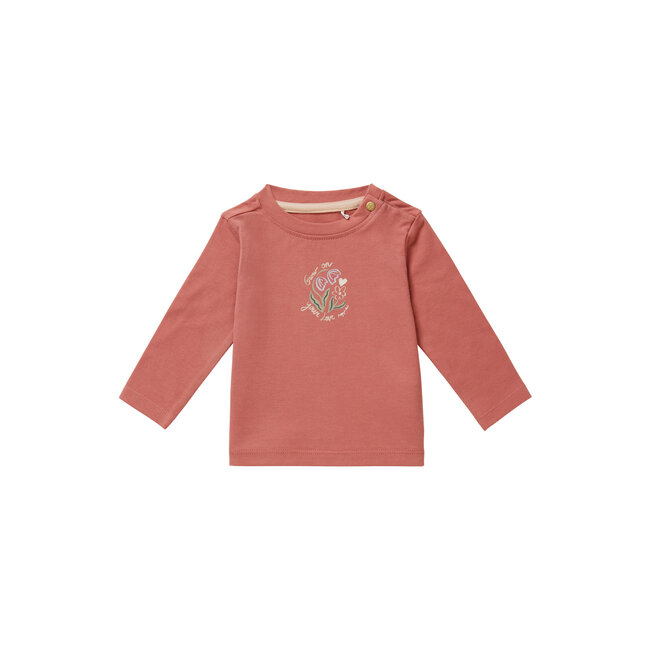 Noppies meisjes longsleeve Charlot Brick Dust Roze