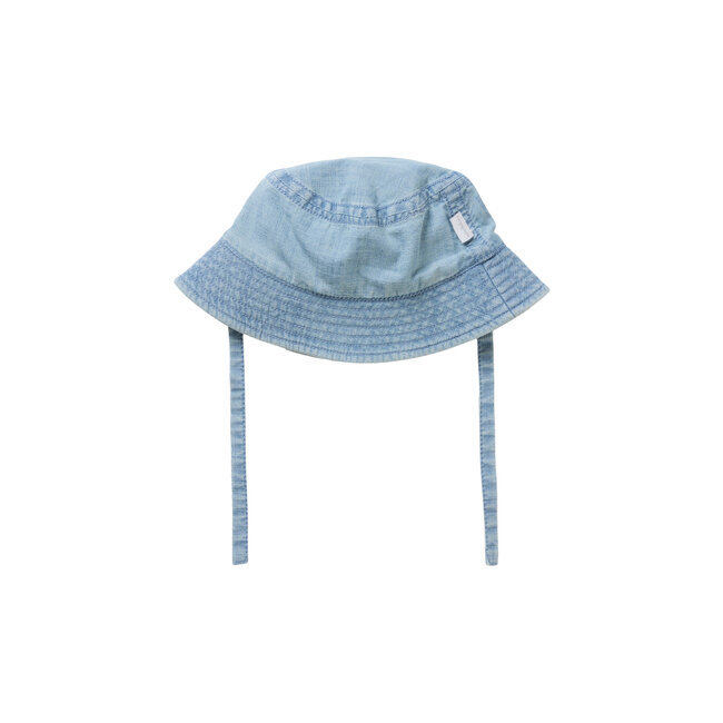 Noppies unisex muts Bethany Light Blue Denim Blauw