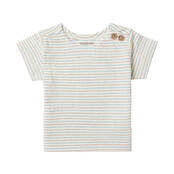 Noppies jongens T-shirt Bolton stripe Whisper White Wit