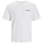 Jack&Jones jongens T-shirt GROW White LOOSE FIT // JJ PRINT Wide Fit