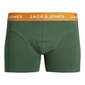 Jack&Jones jongens boxers CULA 3 PACK Dark Green Dark Green - Dark Green