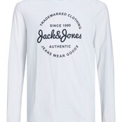 Jack&Jones jongens longsleeve FOREST White Regular Fit