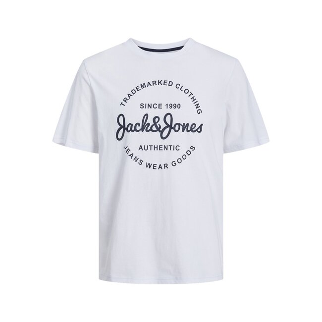 Jack&Jones jongens T-shirt FOREST White AW1 SOLID BODY Regular Fit