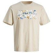 Jack&Jones jongens T-shirt JEFF Moonbeam FLOWER Standard Fit