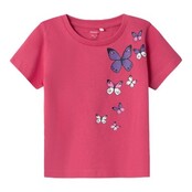 Name It mini meisjes T-Shirt BEATE Rethink Pink Regular Fit