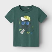 Name It mini jongens T-Shirt BERTE Mallard Green Regular Fit