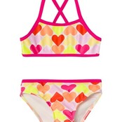 Name It mini meisjes bikini ZILLE Bright White Hearts