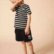 Name It mini jongens T-Shirt DIKE Black Regular Fit