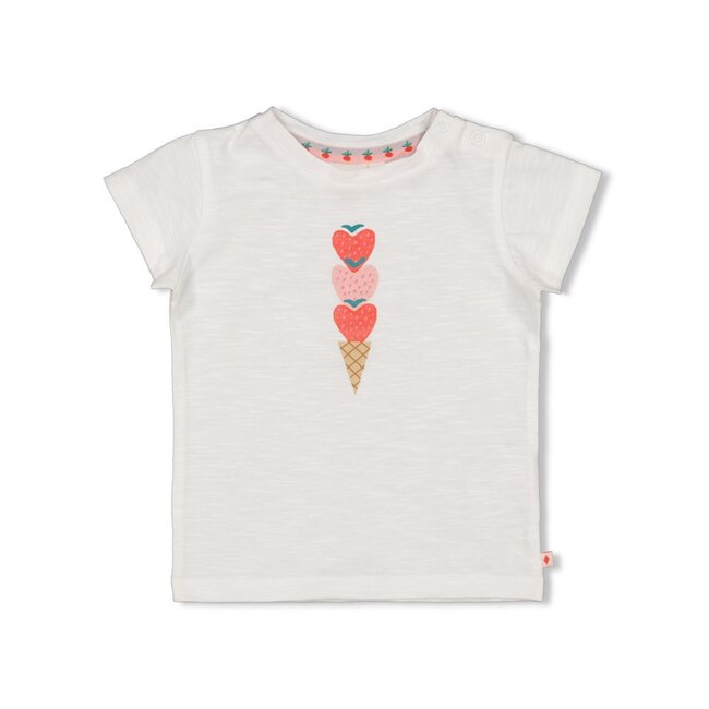 Feetje meisjes T-shirt Wit  - Berry Nice