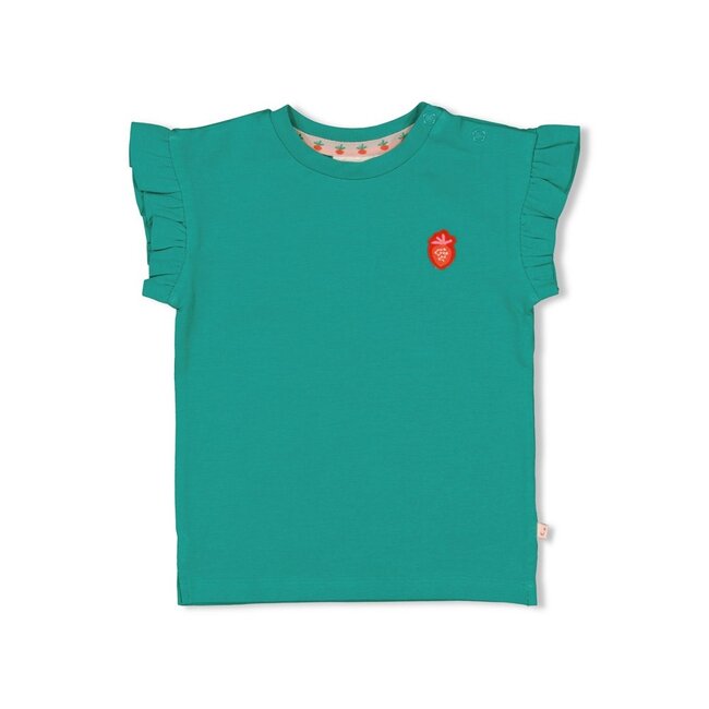 Feetje meisjes T-shirt Groen  - Berry Nice