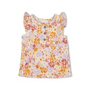 Feetje meisjes T-shirt ruches AOP Offwhite  - Sunny Side Up