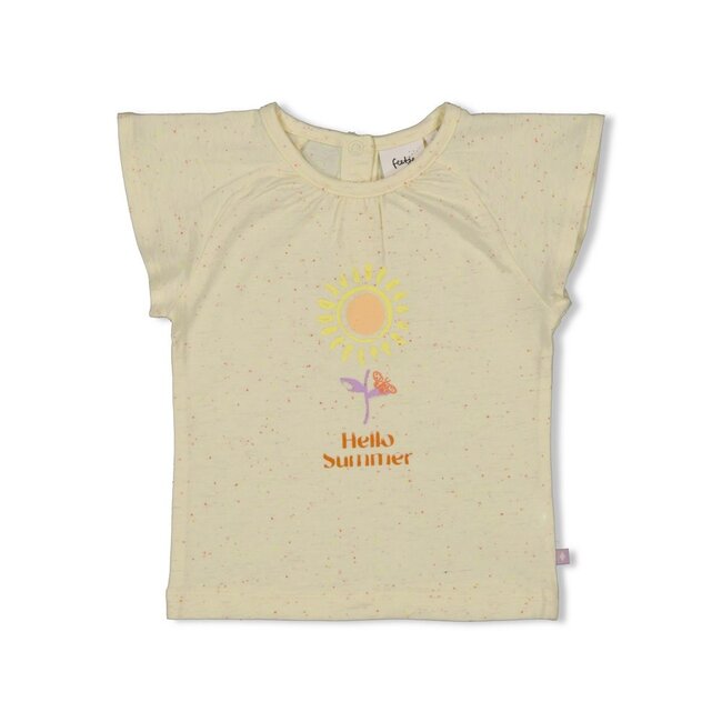 Feetje meisjes T-shirt l.Geel  - Sunny Side Up