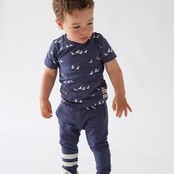 Feetje jongens T-shirt AOP Indigo  - The Getaway