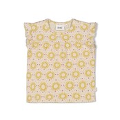 Feetje meisjes T-shirt AOP Offwhite  - Sunny Love