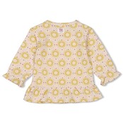 Feetje meisjes Longsleeve AOP Offwhite  - Sunny Love