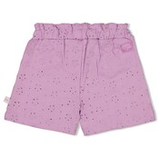 Feetje meisjes Short broderie Violet  - Splash