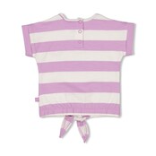 Feetje meisjes T-shirt streep Violet  - Splash