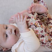 Feetje meisjes Flare broek AOP Roze  - Wild Flowers