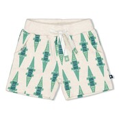 Feetje jongens Short AOP Offwhite melange  - Later Gator