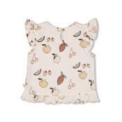 Feetje meisjes T-shirt AOP Offwhite  - Cutie Fruity