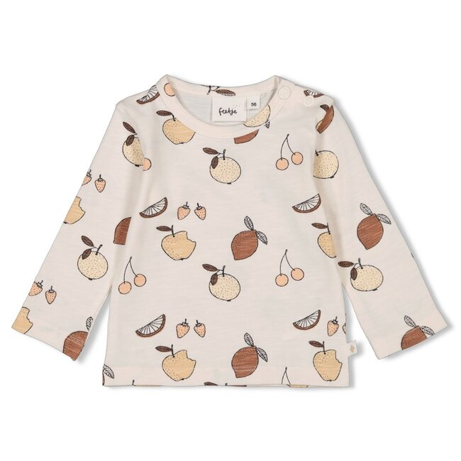 Feetje meisjes Longsleeve AOP Offwhite  - Cutie Fruity