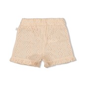 Feetje meisjes Top + short broderie Creme  - Summer Denims