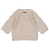 Feetje unisex Vestje gebreid Taupe melange  - Little Duck