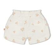 Feetje meisjes Short AOP Offwhite  - Bloom With Love