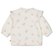 Feetje meisjes Sweater AOP Offwhite  - Bloom With Love