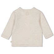 Feetje unisex Overslagshirt Offwhite melange  - Little Duck