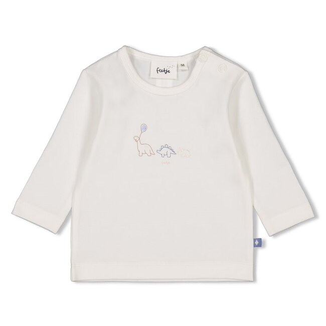 Feetje jongens Longsleeve Offwhite  - A-Roarable