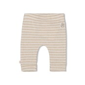 Feetje unisex Broek streep Taupe melange  - Eat Your Veggies